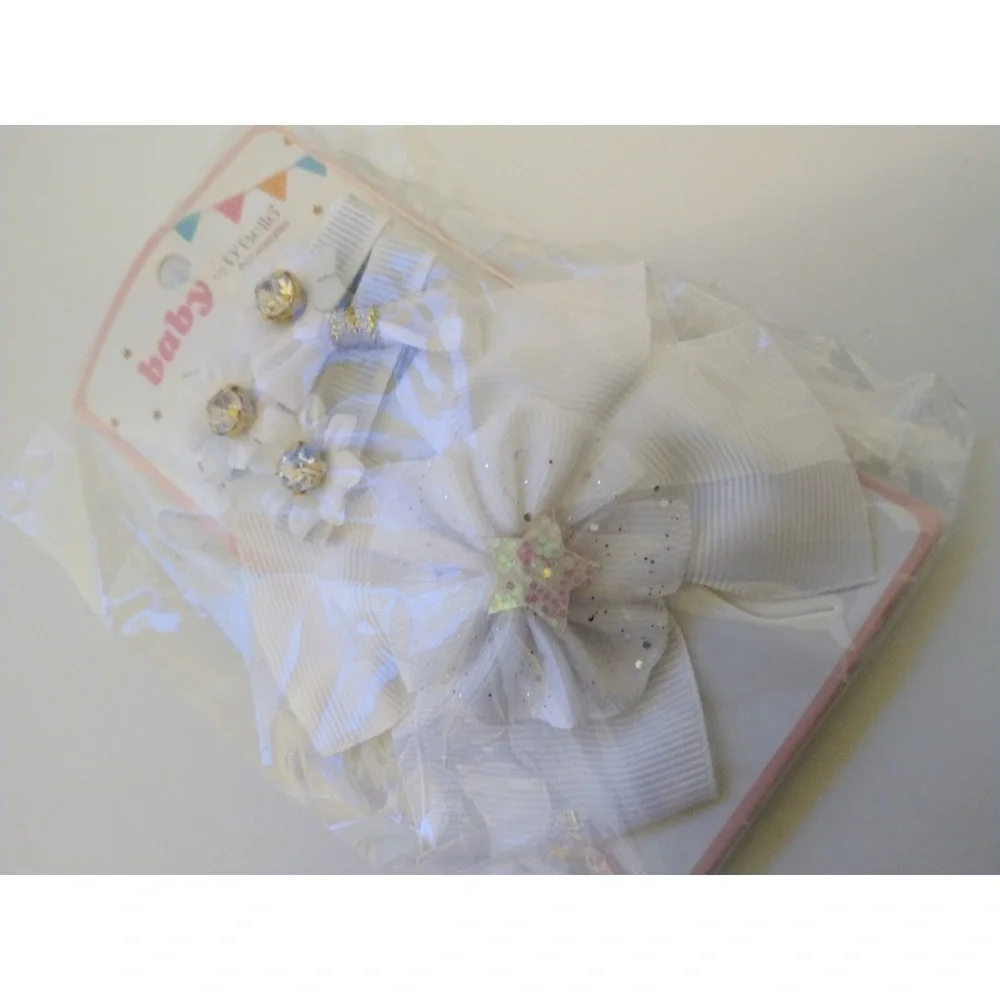 Baby Butterfly Sparkle Infant Youth Girls Hair Clip Set Lot D'Bello Accessories